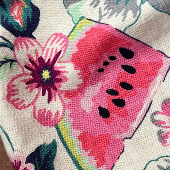 Rare Floral/Fruit Canvas Vera Bradley Tote Bag - Picture 15 of 16